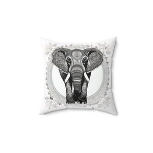 Quadratisches Kissen aus gesponnenem Polyester