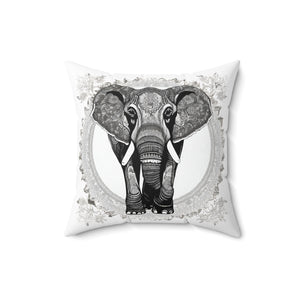 Quadratisches Kissen aus gesponnenem Polyester