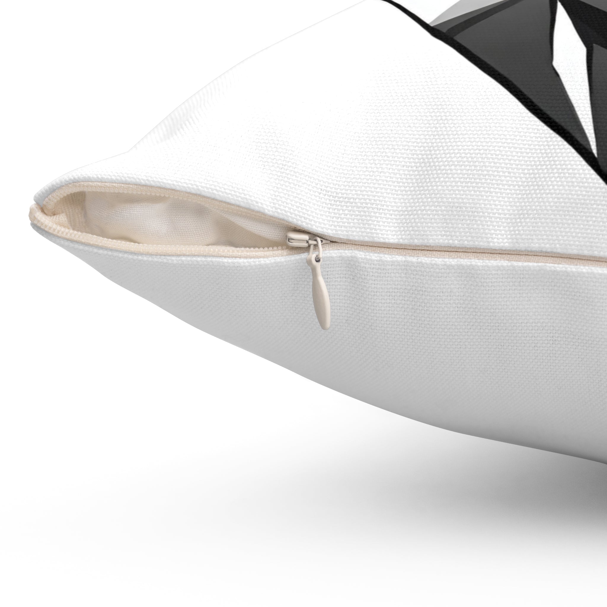 Quadratisches Kissen aus gesponnenem Polyester