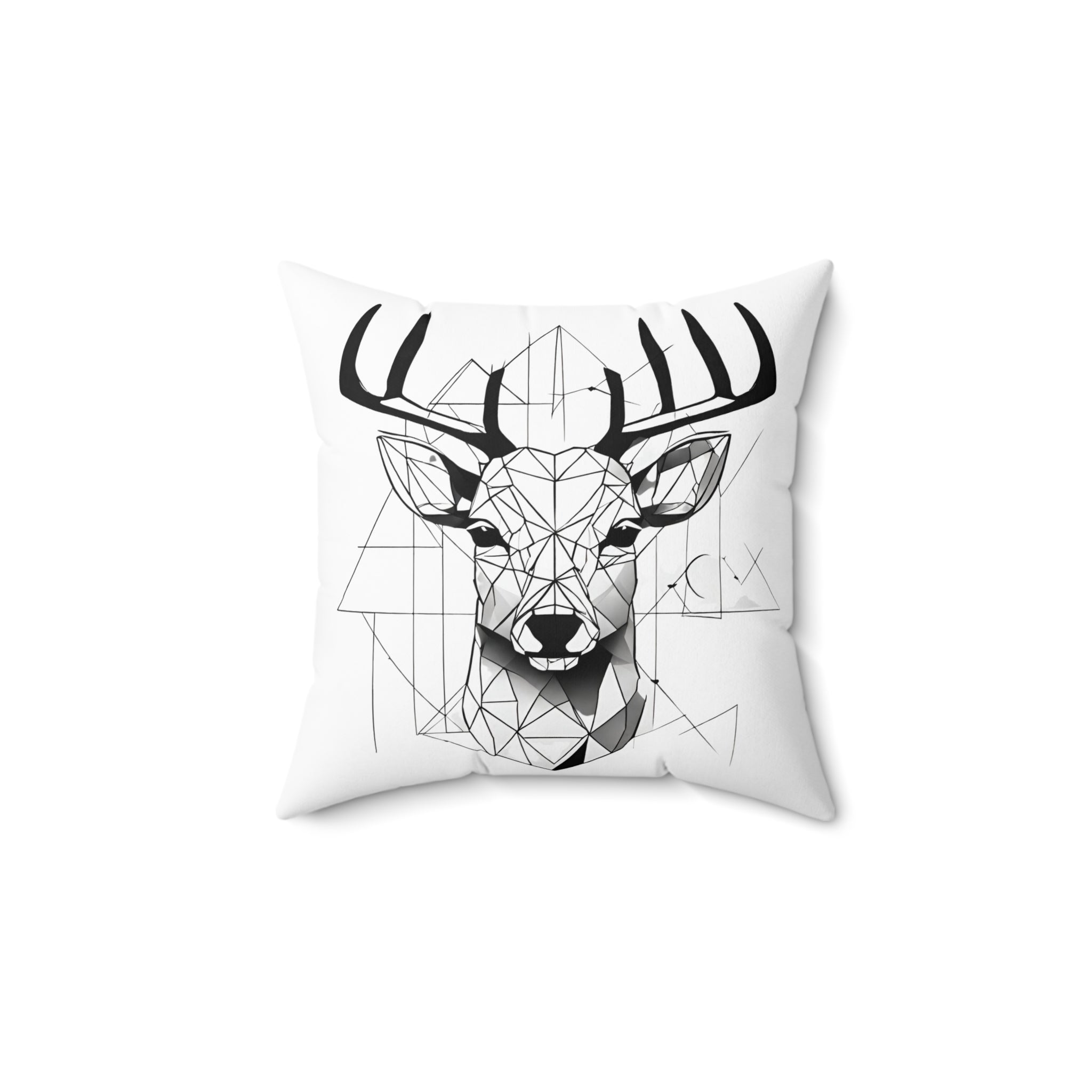 Quadratisches Kissen aus gesponnenem Polyester