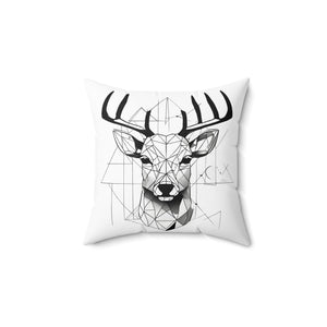 Quadratisches Kissen aus gesponnenem Polyester