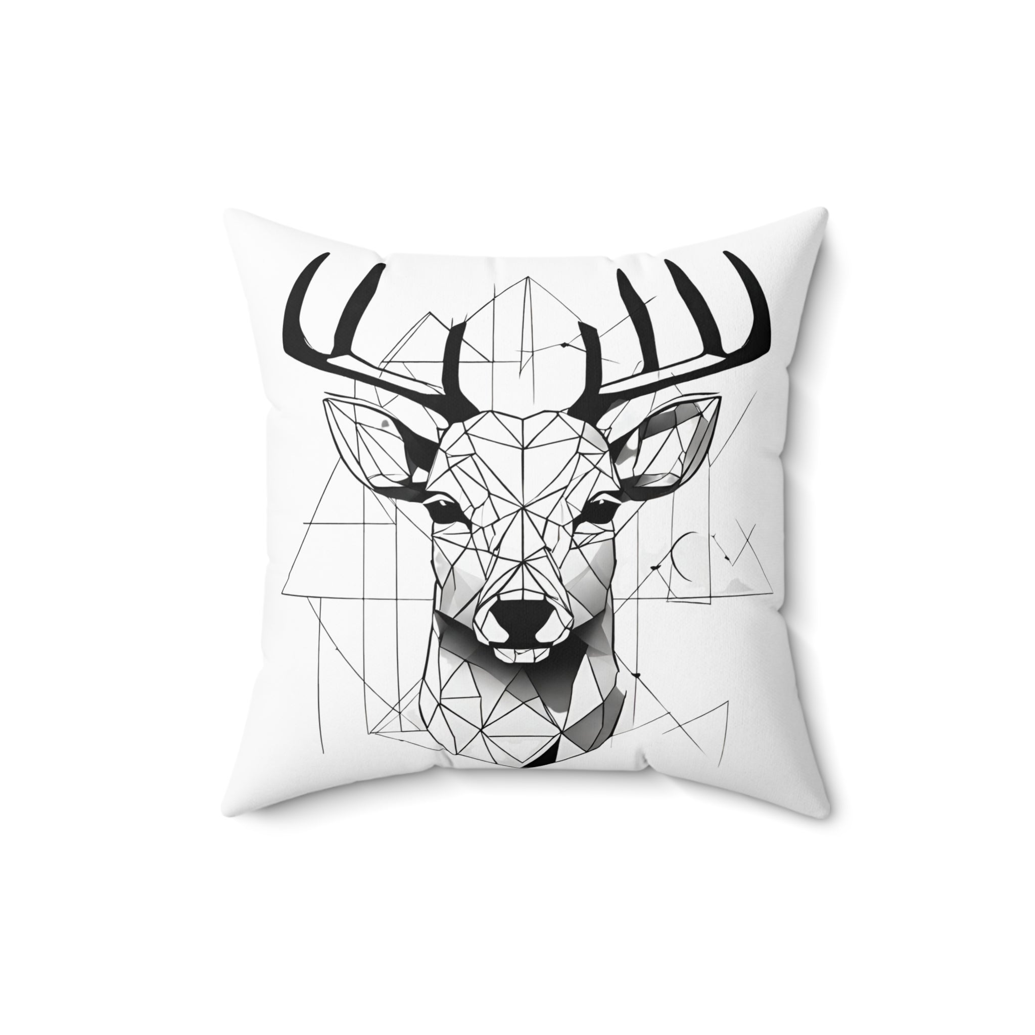 Quadratisches Kissen aus gesponnenem Polyester