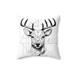 Quadratisches Kissen aus gesponnenem Polyester