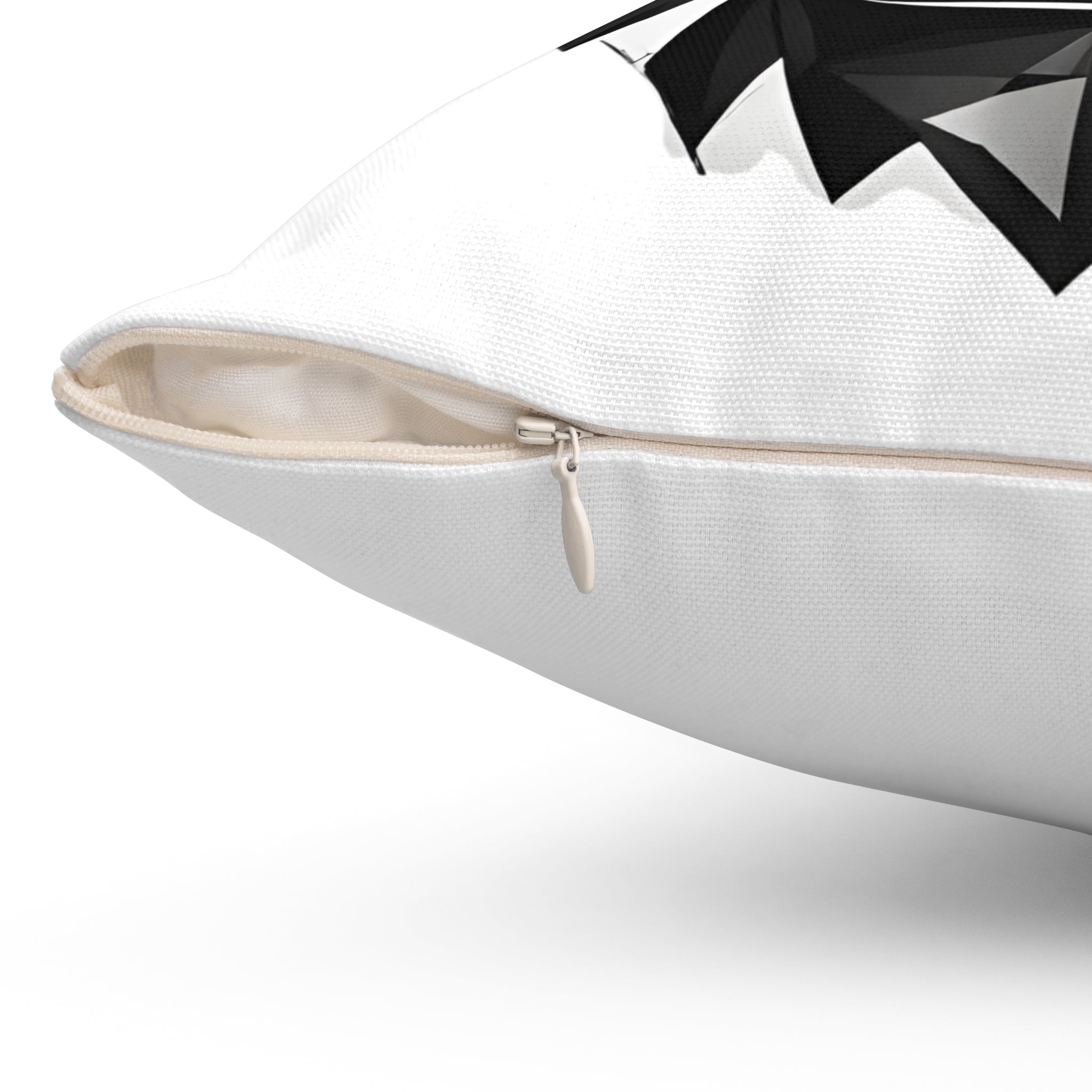 Quadratisches Kissen aus gesponnenem Polyester