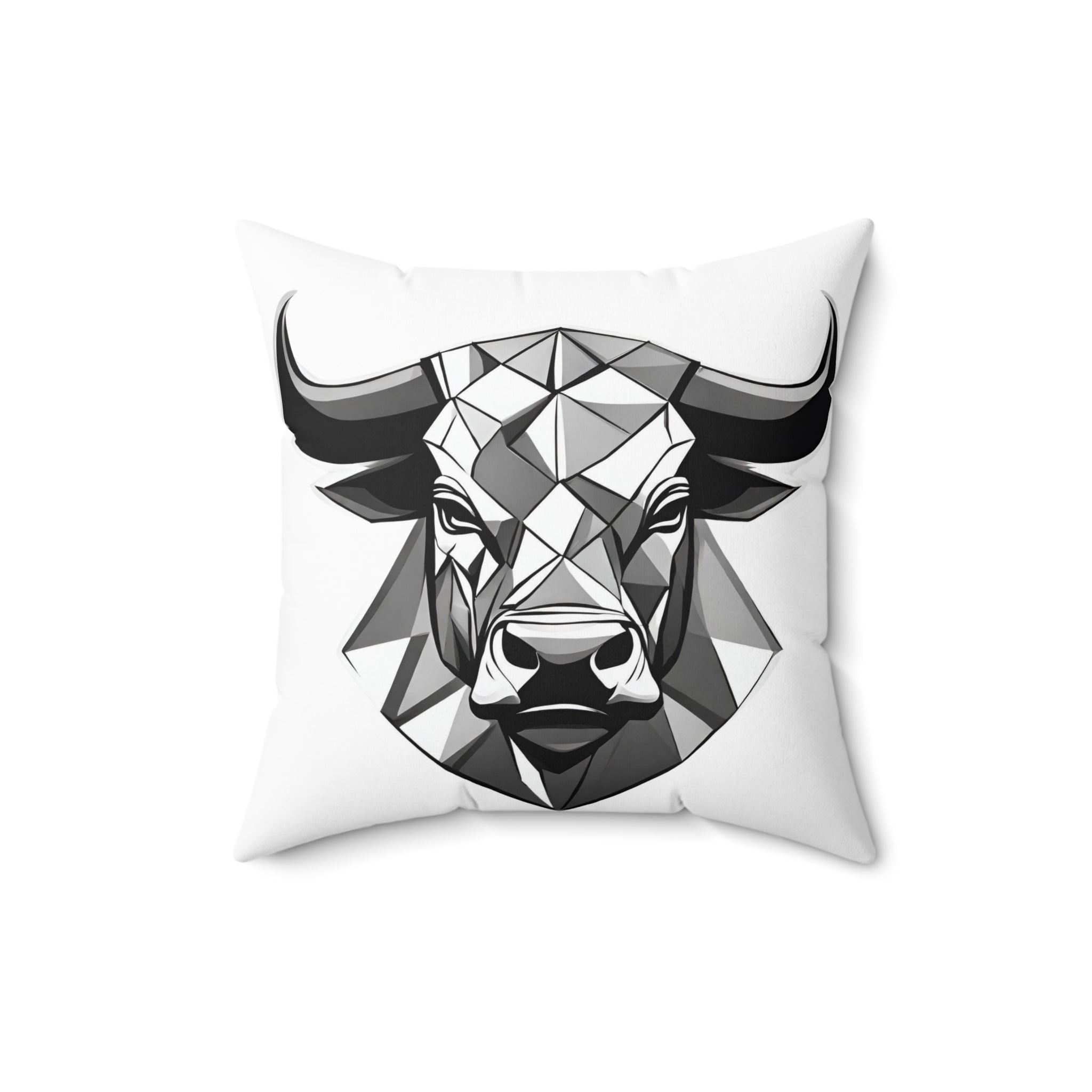 Quadratisches Kissen aus gesponnenem Polyester