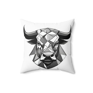 Quadratisches Kissen aus gesponnenem Polyester