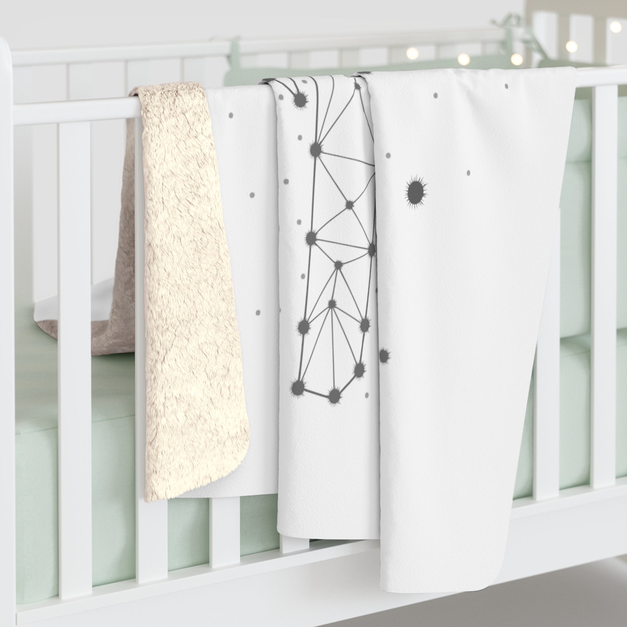 Elefantenkopf Sherpa-Fleecedecke