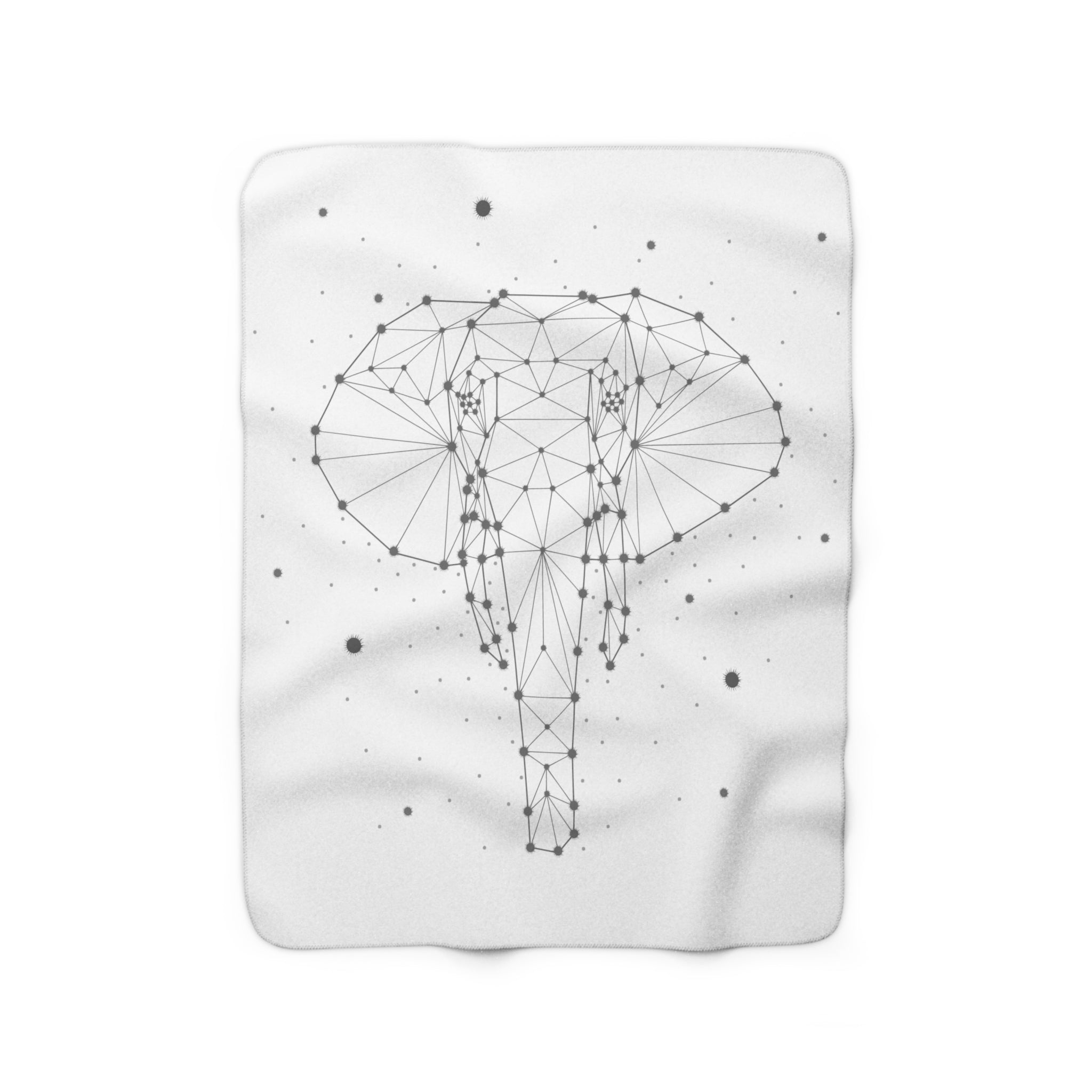 Elefantenkopf Sherpa-Fleecedecke