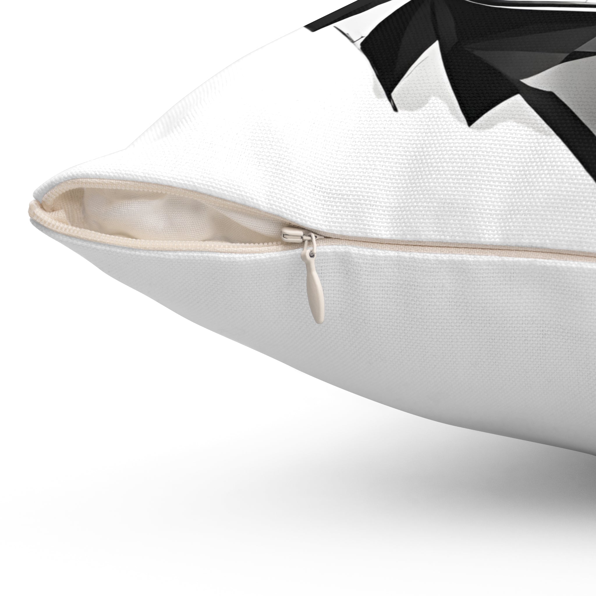 Quadratisches Kissen aus gesponnenem Polyester