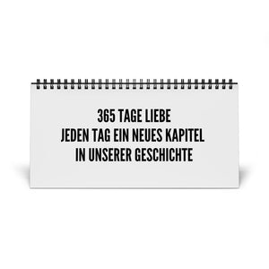 My Love For You – Tischkalender (Raster 2025)