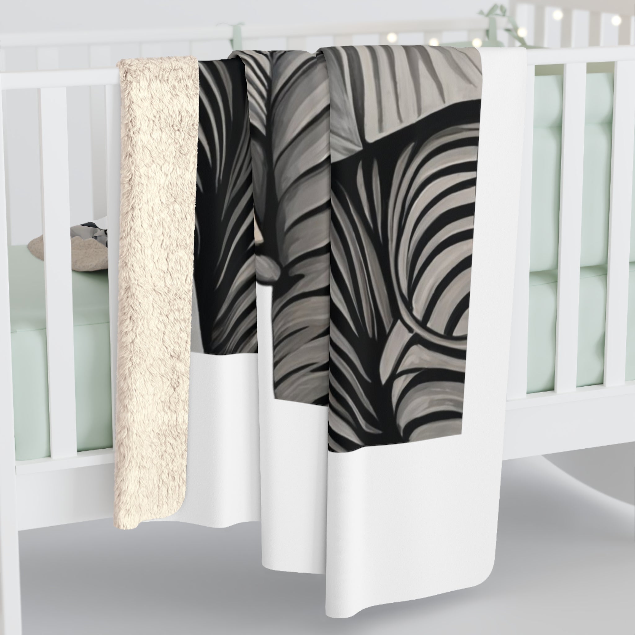 Zwei Elefanten Sherpa Fleece-Decke