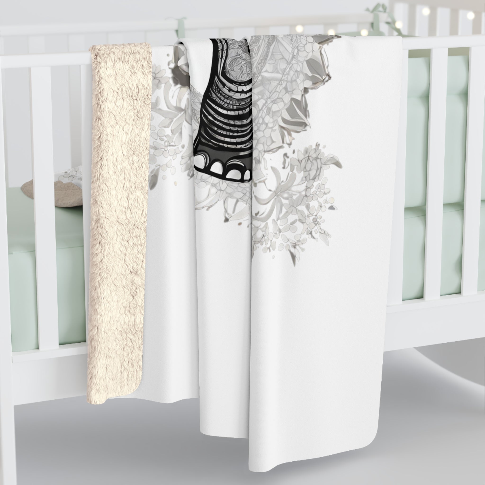 Elefant Art Sherpa Fleece-Decke