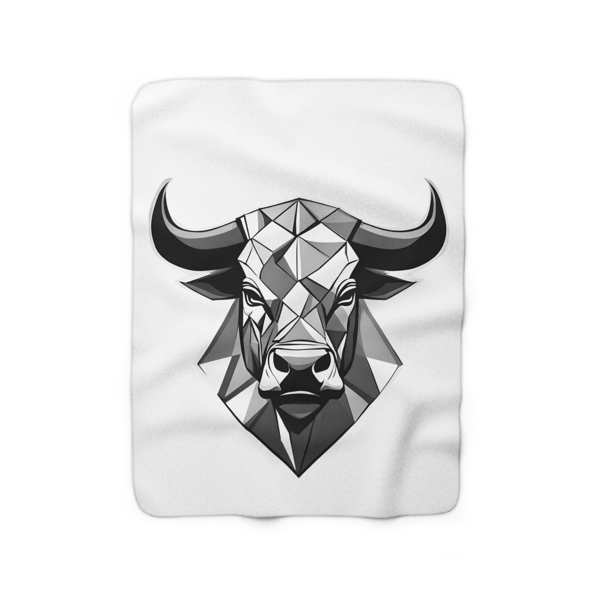 Stierkopf Sherpa-Fleecedecke