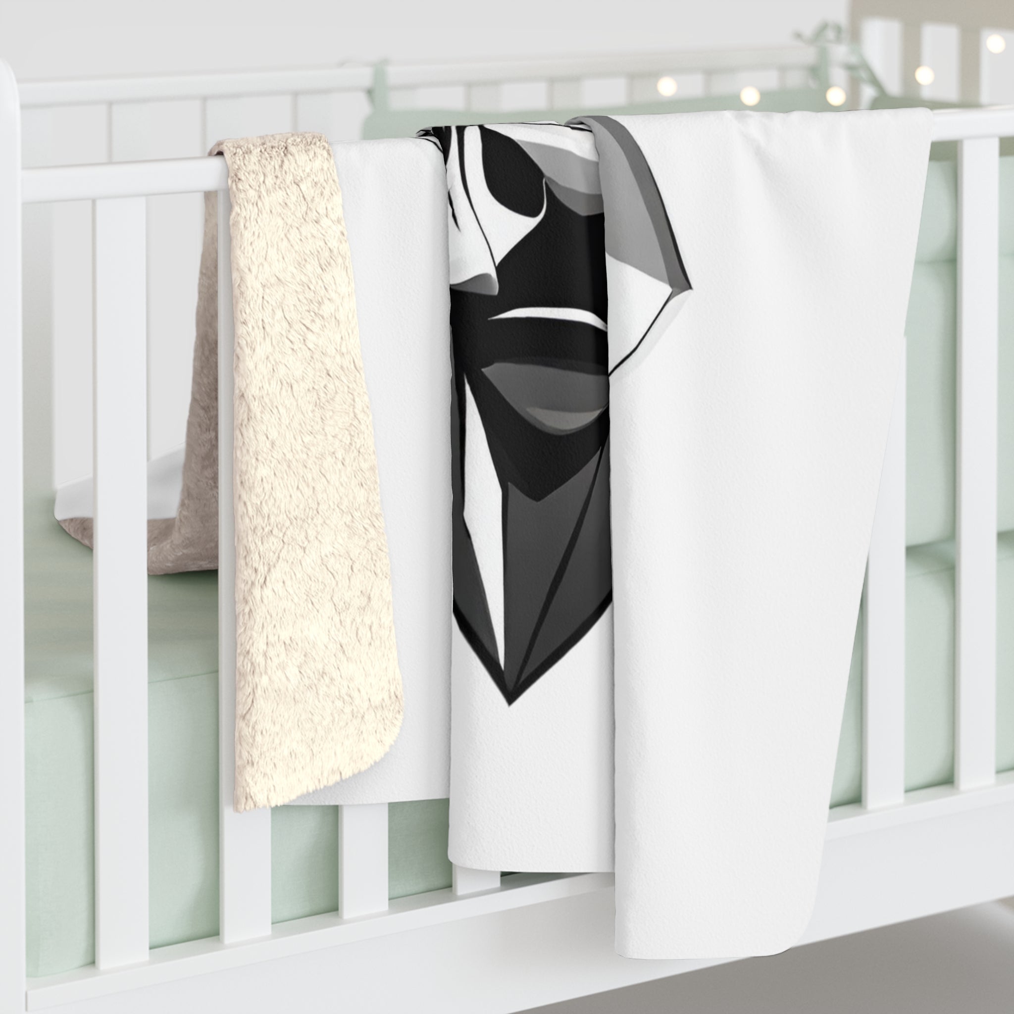 Stierkopf Sherpa-Fleecedecke