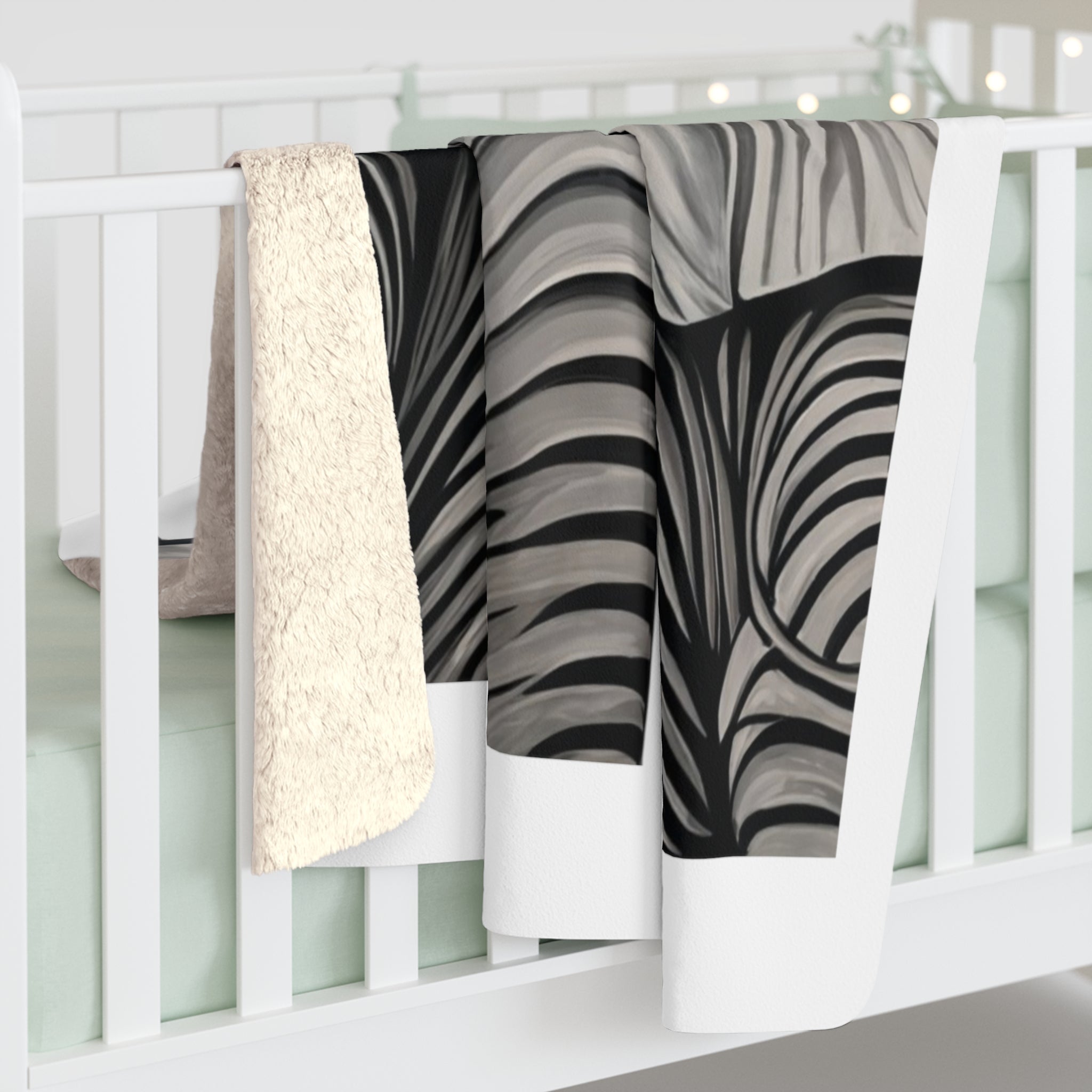 Zwei Elefanten  Sherpa Fleece-Decke