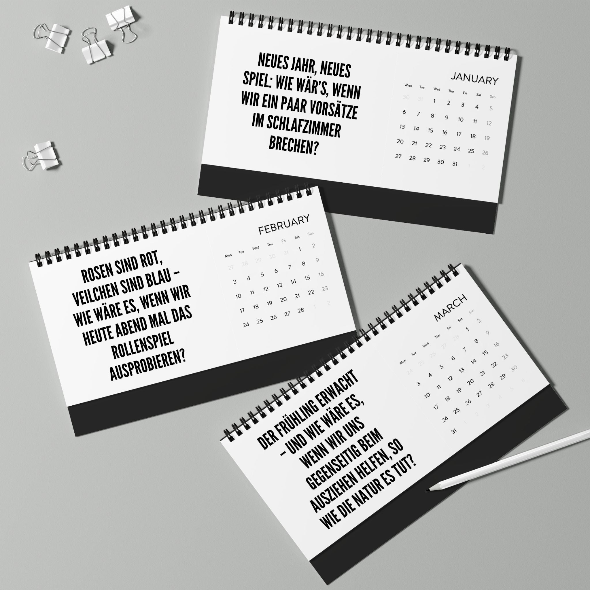 geil 2025 – Tischkalender (Raster 2025)